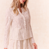 Isaline Button Down Lace Top